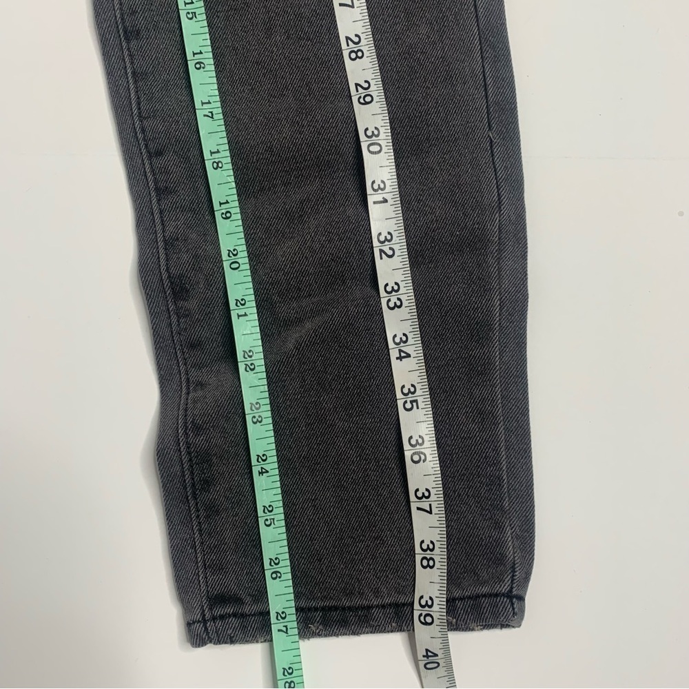 Princess Polly Zaneta Washed Black Distressed Straight Leg Denim Jeans NWT - Picture 16 of 16